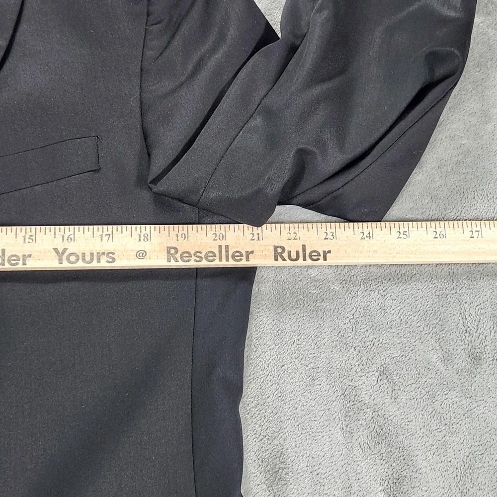 Robert Graham Blazer Mens 42L Black Wool Colorful Lining Sport Coat Jacket
